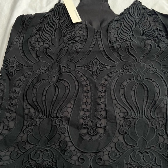 LAVENDER BROWN Lace Top Size Small color black - Picture 4 of 6